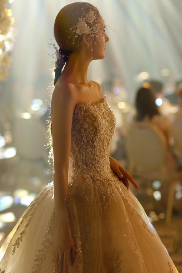 Odelia "Wear More" Bridal Wedding Dress Main Dress  New Big Trailing Luxury Princess Temperament Women