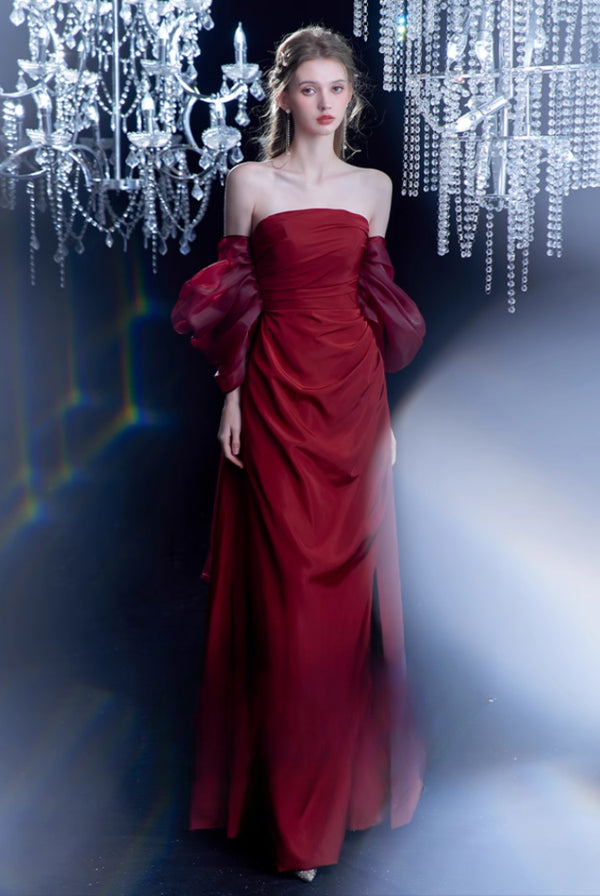 Odelia Red Dress "wings"  New Bridal Toasting Clothes Light Luxury Niche High-end Morning Gown Engagement