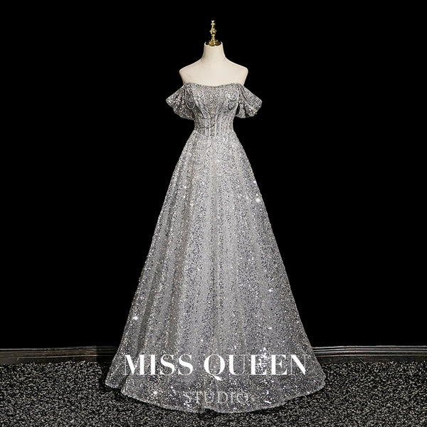 Toast Clothing Bridal Engagement Dress Dress Sequins Shining High-end Atmosphere Light Luxury Beautiful Heavy Industry Engagement Dress
