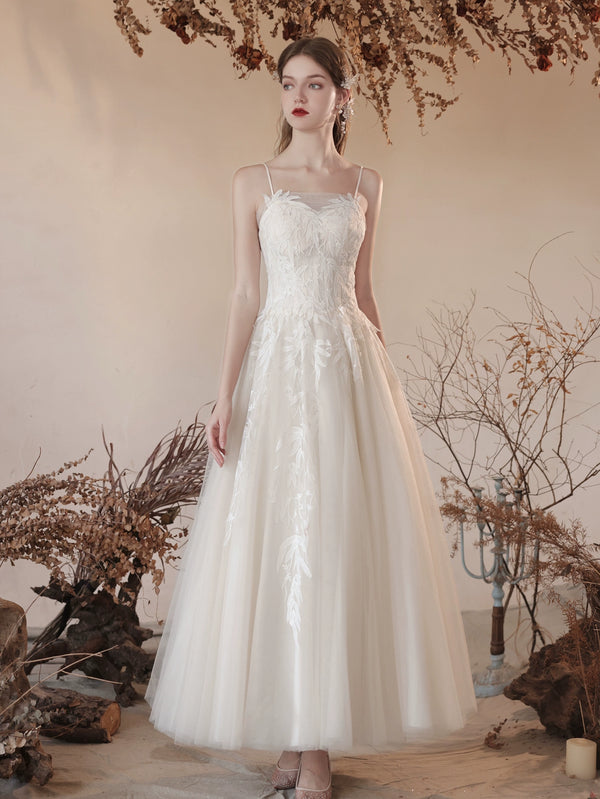Toast clothes  new fairy show thin niche high sense bride wedding certificate morning shot white suspender dress