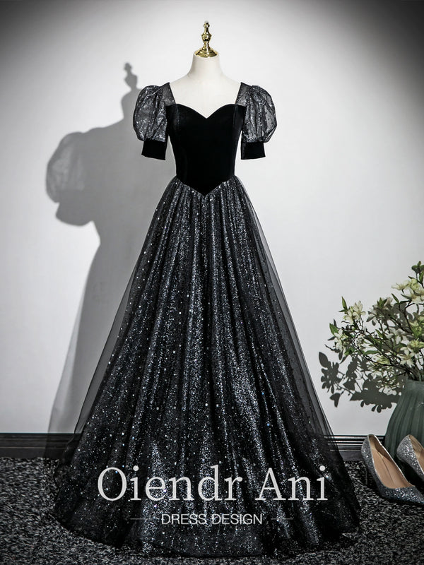 OiendrAn Black Vocal Art Test Conductor Dress Annual Meeting Host Choir Performance Dress Female Evening Dress