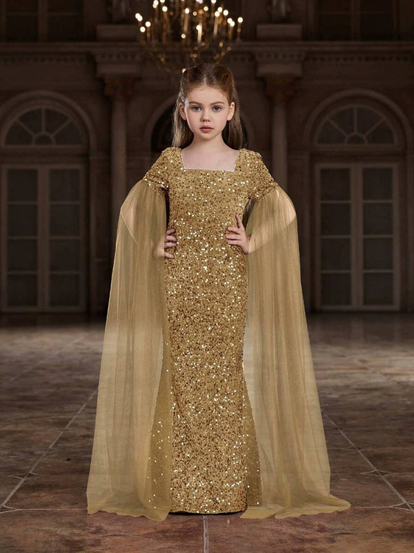 [OiendAni] Children's princess dress girls' high-end dress piano performance test host model catwalk
