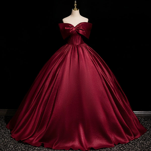 High sense one-word shoulder thin toasting suit bride  new vocal art test concert host evening dress