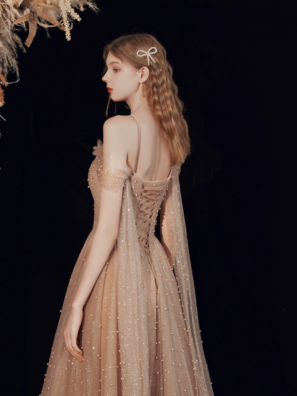 Evening dress  new spring toast bride wedding banquet temperament host performance heavy industry thin long
