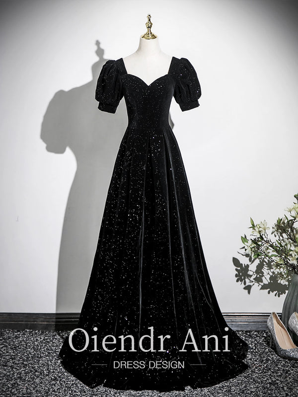OiendrAn Black Vocal Art Test Conductor Dress Annual Meeting Host Choir Performance Dress Female Evening Dress