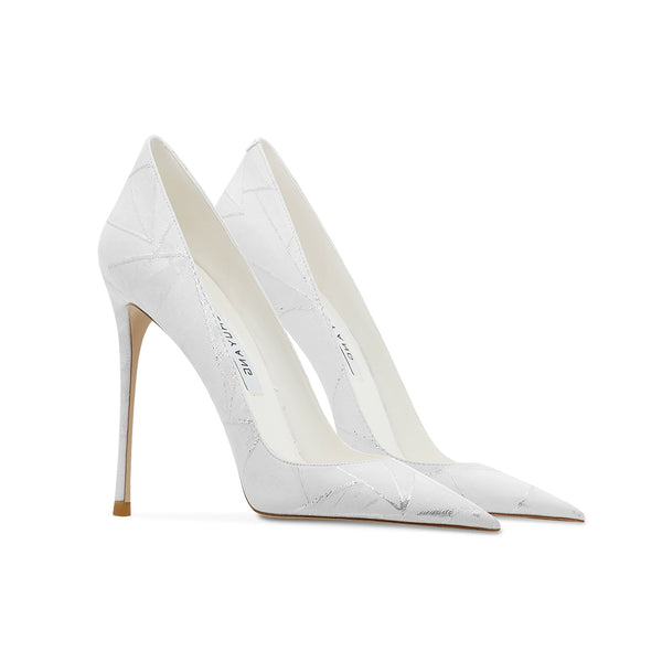 Spring 25, white thin heel pointed commuter wedding shoes, two wear high heels, women's shallow mouth design versatile and sexy single heel shoes