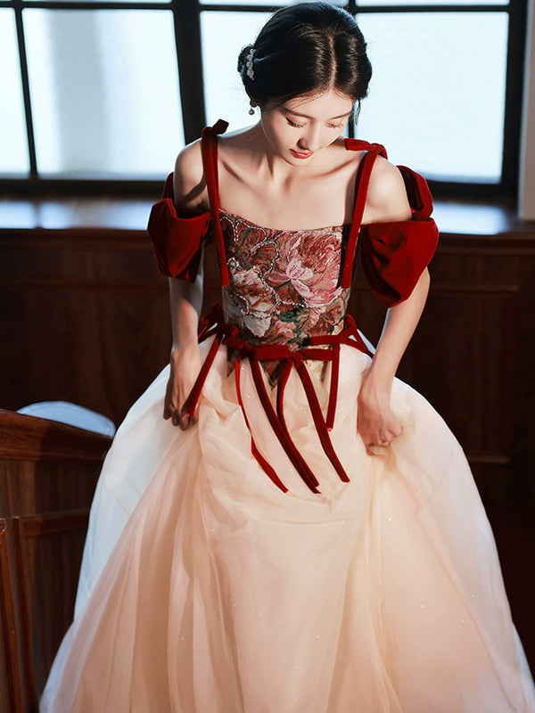Rose Knight Toast Bride 2025 New Niche Light Luxury Premium Return Small Birthday Dress Dress Girl