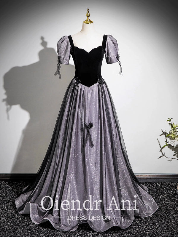 OiedrAni Black Art Exam Graduation Bar Mitzvah Light Evening Dress Dress Girl 18 Year Old Female High School Host