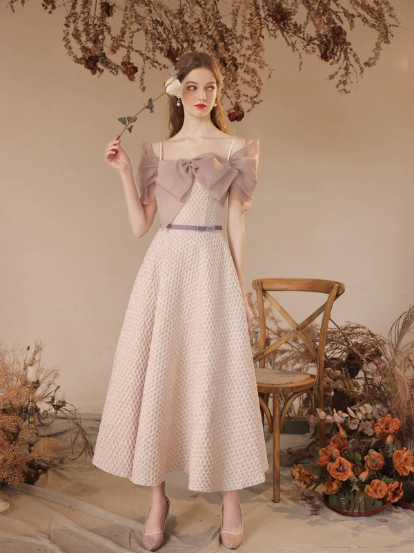 Bridesmaid clothes spring  new toasting dress engagement simple host birthday party small fragrant style medium and long dress