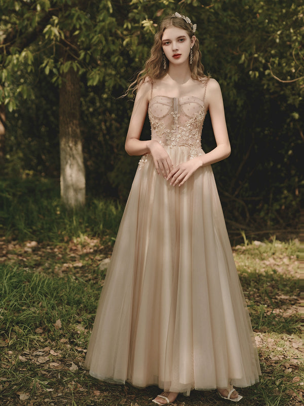 Bridesmaid dress women's  new spring toast banquet temperament engagement suspender champagne dress  birthday