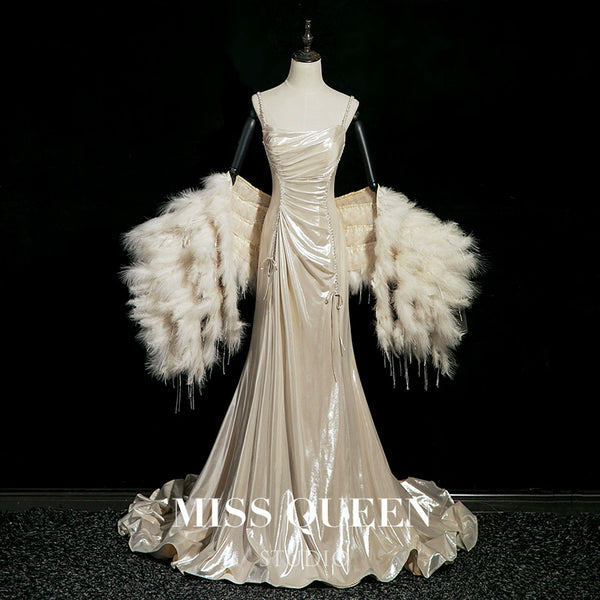 Toast Clothing Bridal Dress Dress Banquet Femininity Fish Tail Slim Evening Dress High-end Light Luxury Niche High Sense