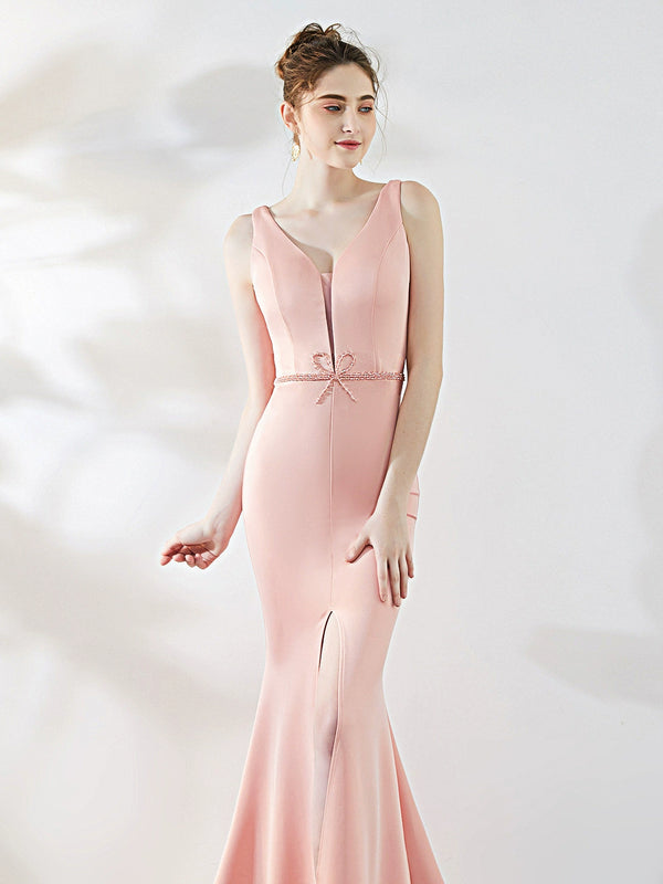 Evening dress women's  new high-end atmospheric banquet elegant temperament socialite noble host fishtail dress