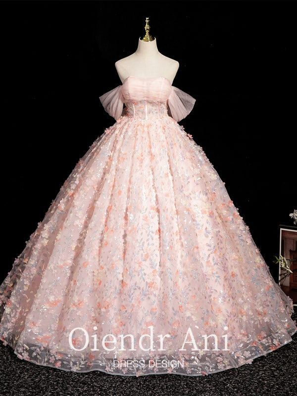 OiedrAni pink art exam graduation bar mitzvah light evening dress dress girl 18-year-old girl high school host