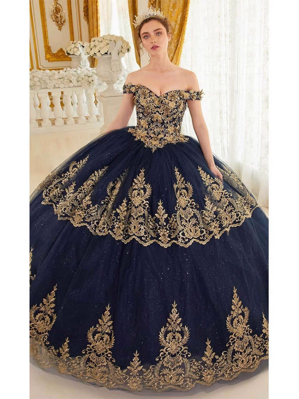 [OiendAni]  Court Princess One-word Shoulder Luxury Evening Dress Art Exam Host Bar Mitzvah Dress