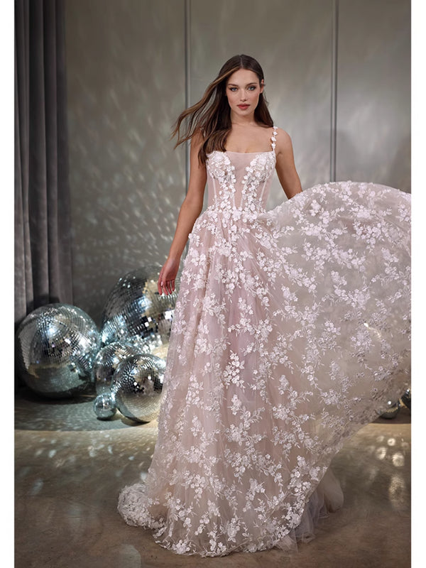 [OiendAni]  bridal light wedding dress Exquisite new evening dress light luxury niche high sense